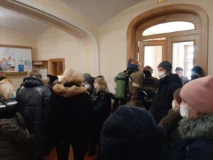 Протестующие в администрации Костромской области 1 марта 2021